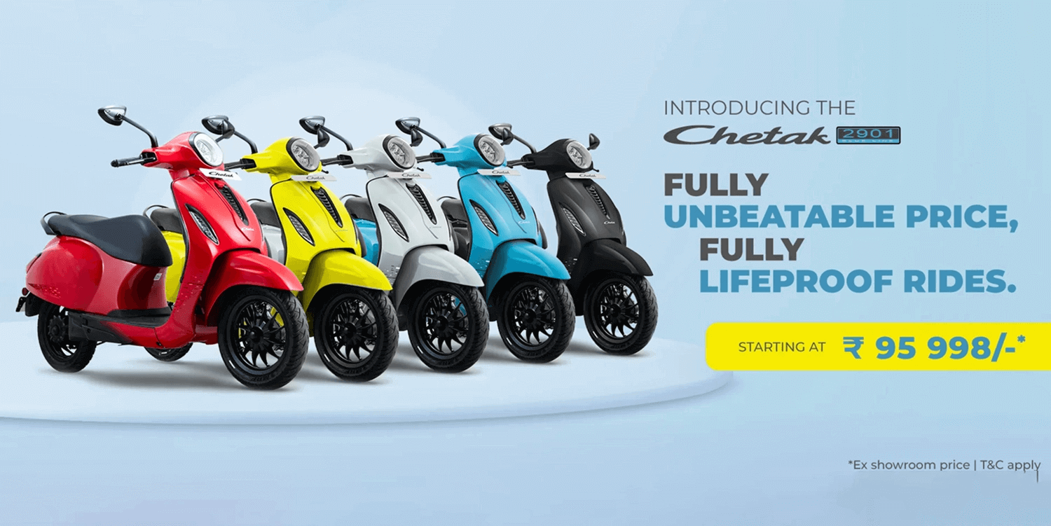 Bajaj chetak website sale